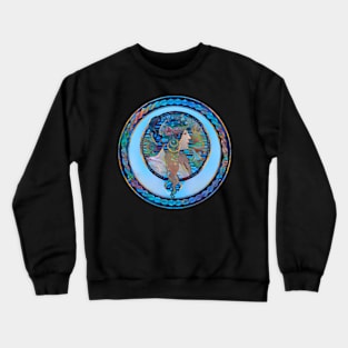 Framed Tetes Byzantines Brunette Dream Crewneck Sweatshirt